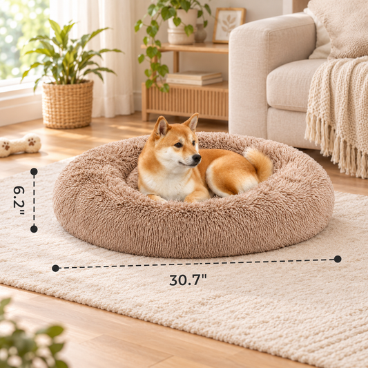 Ribbonora Calming Donut Pet Bed