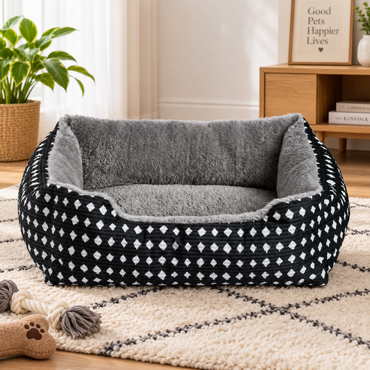 Ribbonora Cozy Cuddler Pet Bed