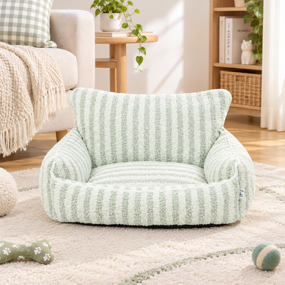 Ribbonora Sherpa Sofa Pet Bed
