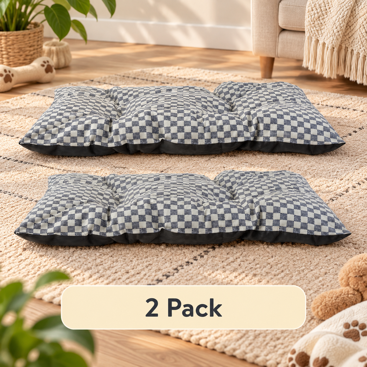 Ribbonora Tufted Pillow Pet Bed
