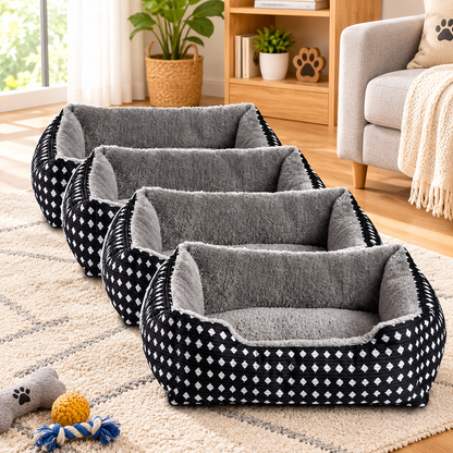 Ribbonora Cozy Cuddler Pet Bed