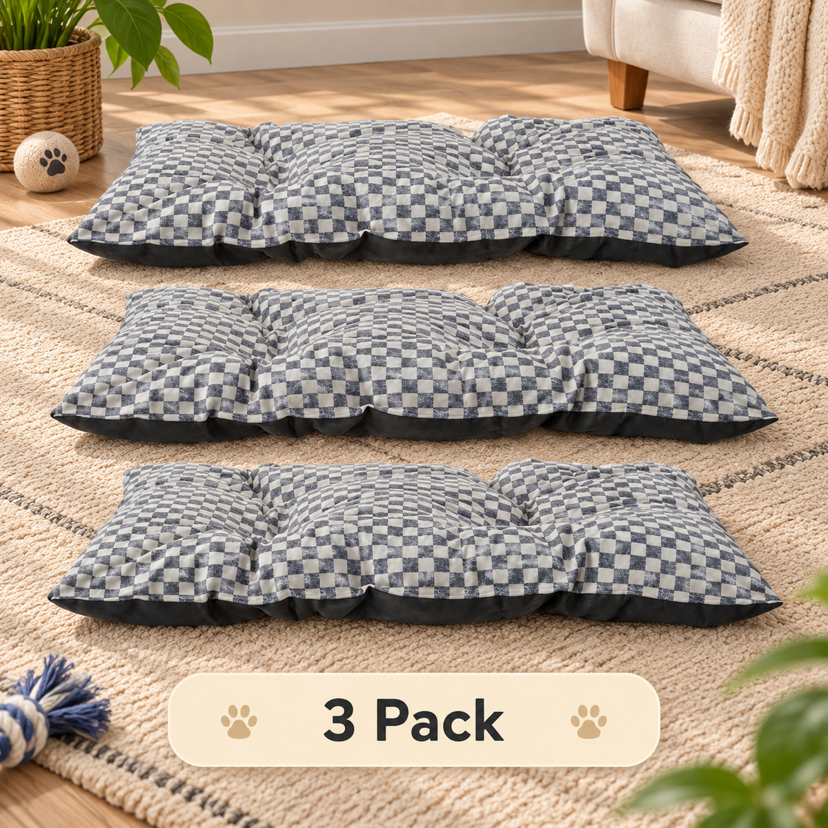 Ribbonora Tufted Pillow Pet Bed