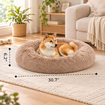 Ribbonora Calming Donut Pet Bed