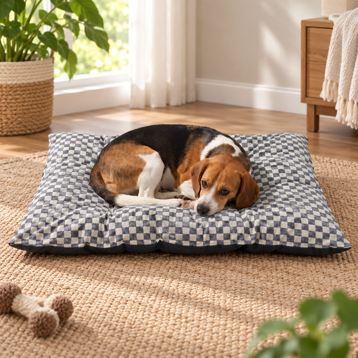 Ribbonora Tufted Pillow Pet Bed