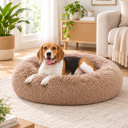 Ribbonora Calming Donut Pet Bed