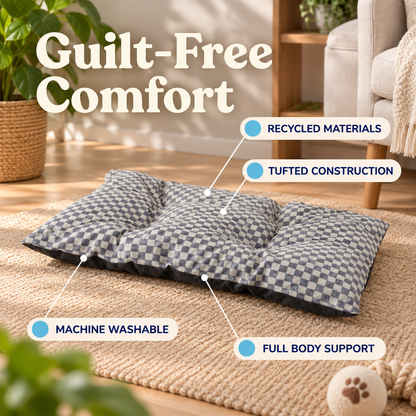 Ribbonora Tufted Pillow Pet Bed