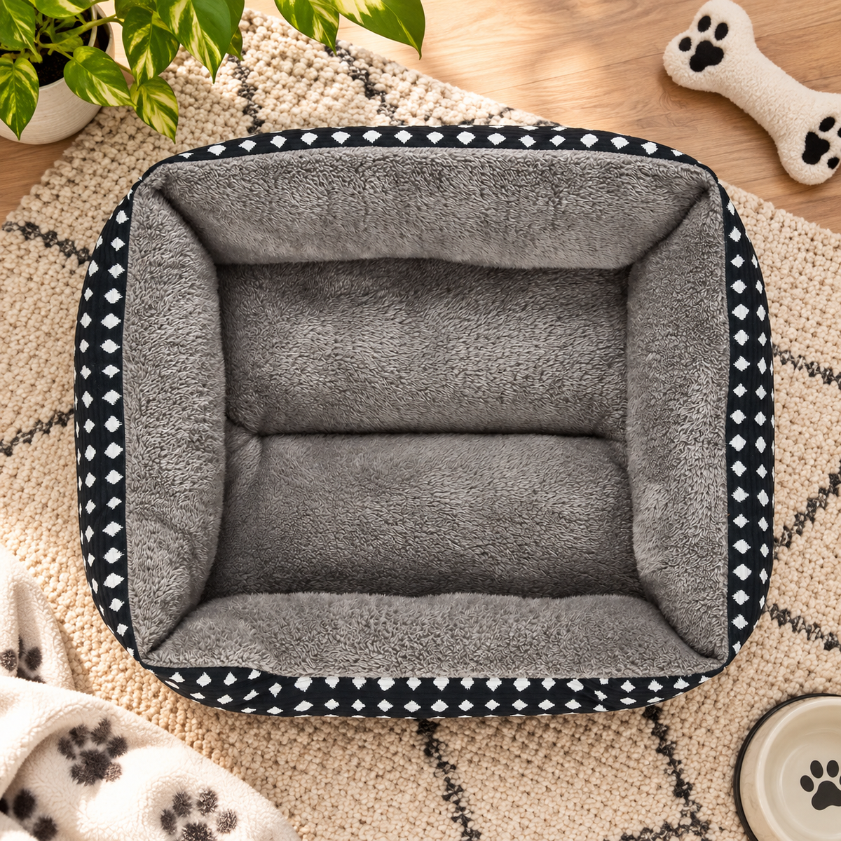 Ribbonora Cozy Cuddler Pet Bed