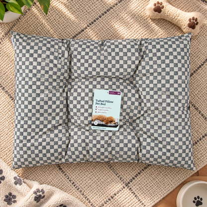 Ribbonora Tufted Pillow Pet Bed